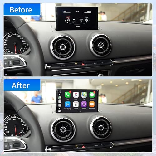 Ninetom Wireless CarPlay Android Auto Retrofit Kit Compatible with 2013-2018 Audi A3/S3, Carplay Module Receiver Box Support Navigation, Maps, Music, Mirroring, Camera - Image 5