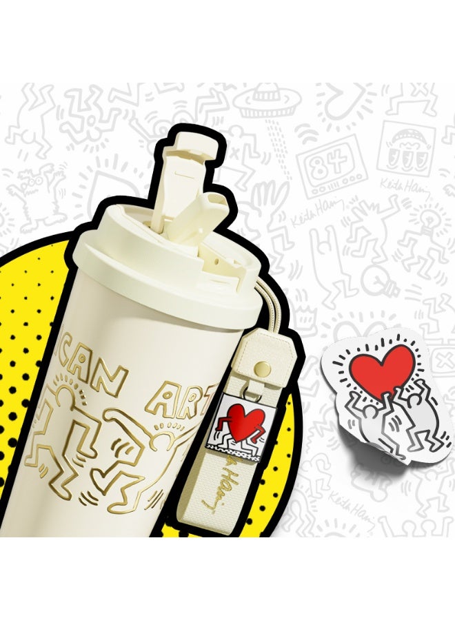 GERM Keith Haring Coffee Tumbler – Red 390ml | GERM | Stainless Steel Insulated Mug | Official Licensed Art Series | Keeps Hot & Cold - Image 4
