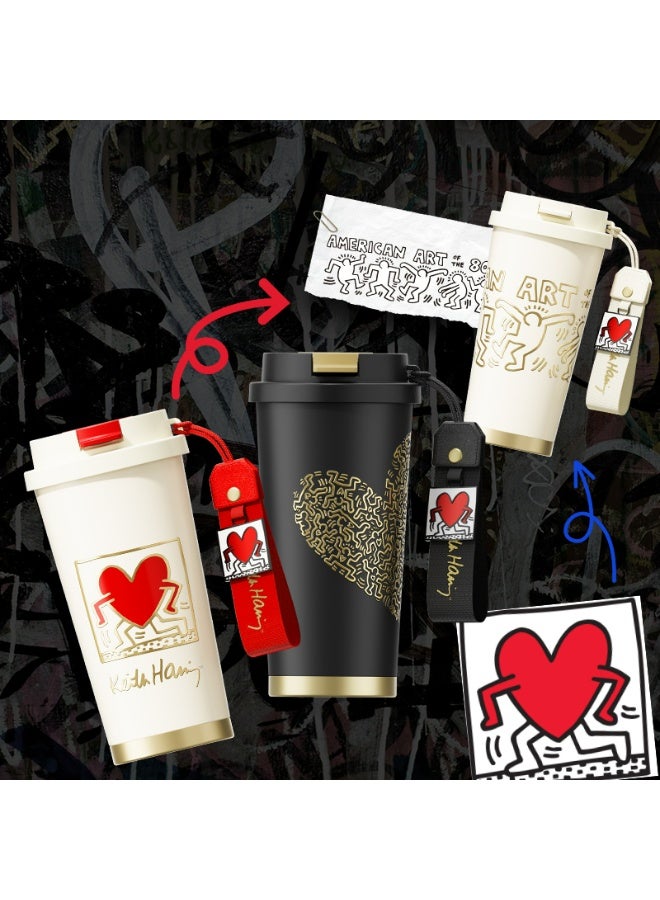 GERM Keith Haring Coffee Tumbler – Red 390ml | GERM | Stainless Steel Insulated Mug | Official Licensed Art Series | Keeps Hot & Cold - Image 3