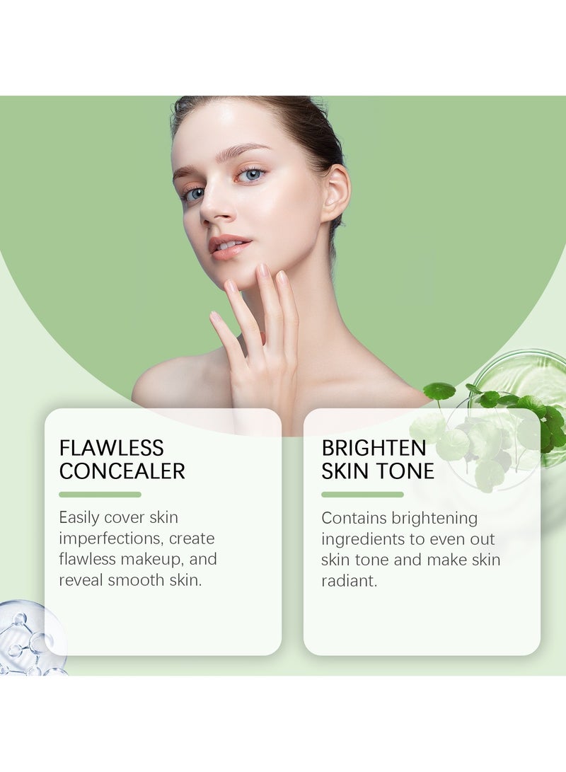 EELHOE Tinted Face Cream with Centella Asiatica, CC Cream Red Correct CC Cream Colour Correcting Cream Make Up Fondation Moisturising, Improves the Complexion & Moisturises - Image 3
