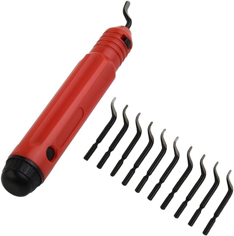 11PCS Deburring Tool Set With Rotary Burr Removal Blades For Steel Copper Aluminum Metal - Image 4