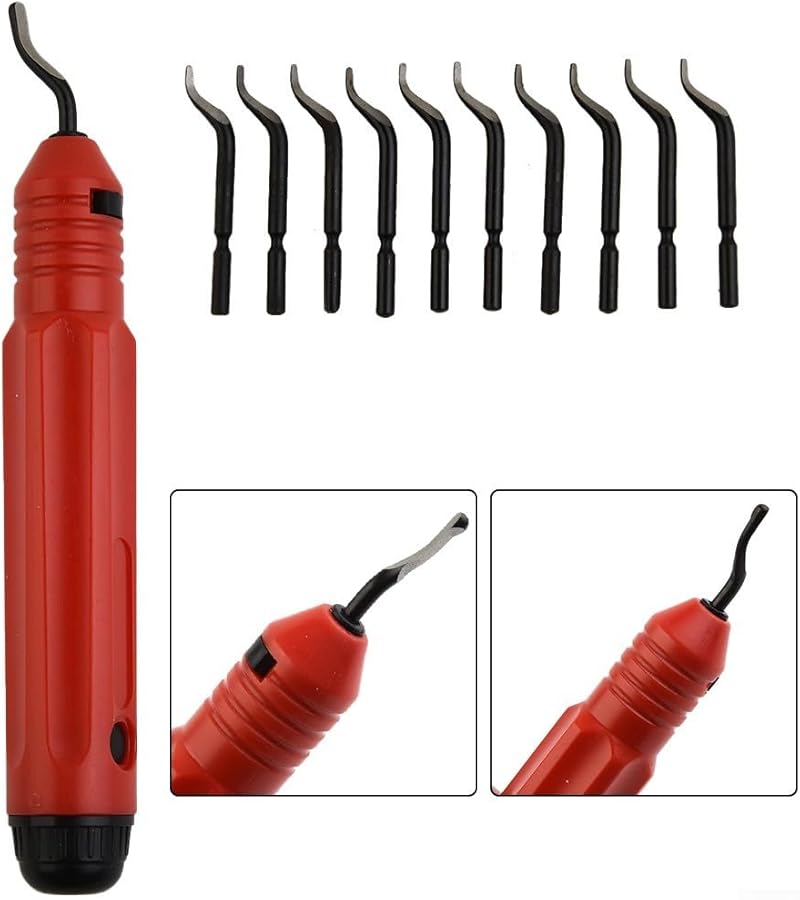 11PCS Deburring Tool Set With Rotary Burr Removal Blades For Steel Copper Aluminum Metal - Image 3