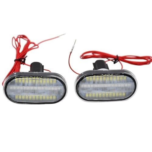 KMH YCL Side Marker Indicator Signal LED Light Lamp Compatible with Maruti Suzuki Jimny 2023 Onwards, High-Visibility with Energy Efficient (White Finish with White & Yellow LED, Set of 2) - Image 2