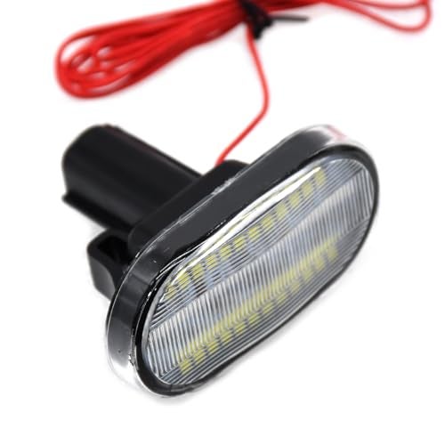 KMH YCL Side Marker Indicator Signal LED Light Lamp Compatible with Maruti Suzuki Jimny 2023 Onwards, High-Visibility with Energy Efficient (White Finish with White & Yellow LED, Set of 2) - Image 4