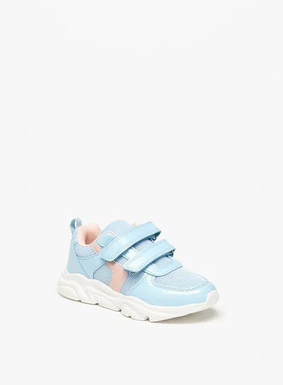 Flora Bella By Shoexpress Girls Panelled School Shoes With Hook And Loop Closure