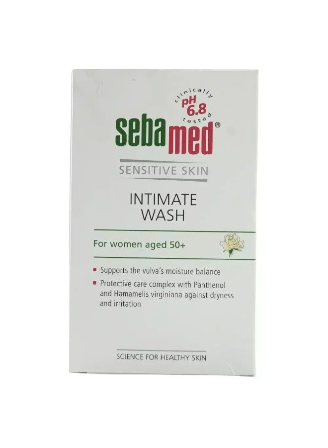 Sebamed Sensitive Skin Intimate Wash for Women Aged 50+, PH 6.8- 200ml - Image 2