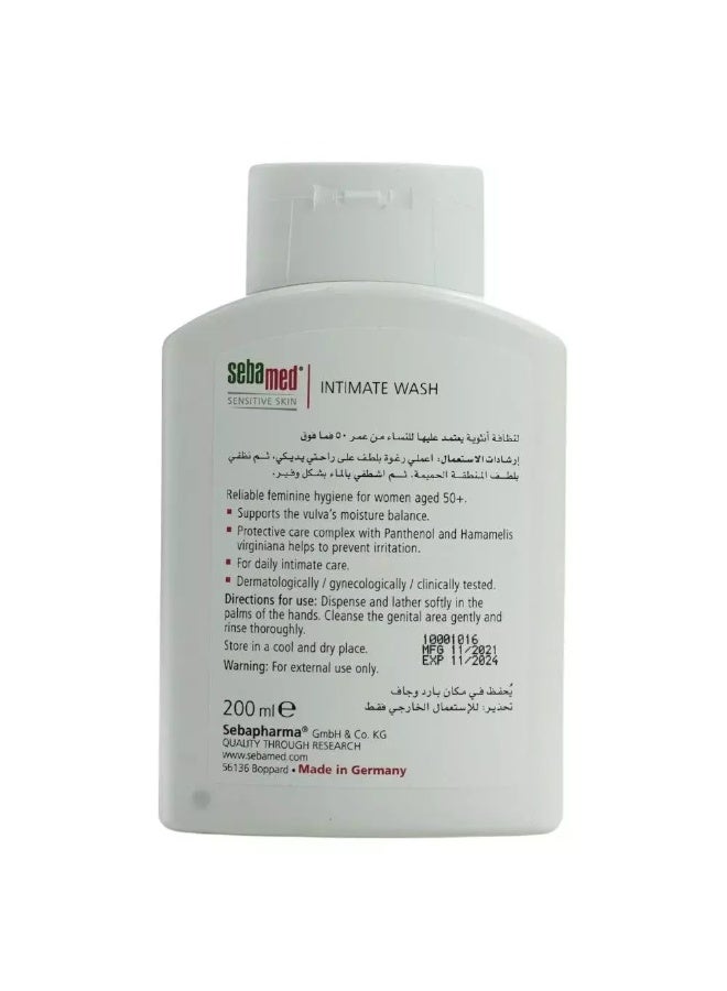 Sebamed Sensitive Skin Intimate Wash for Women Aged 50+, PH 6.8- 200ml - Image 3