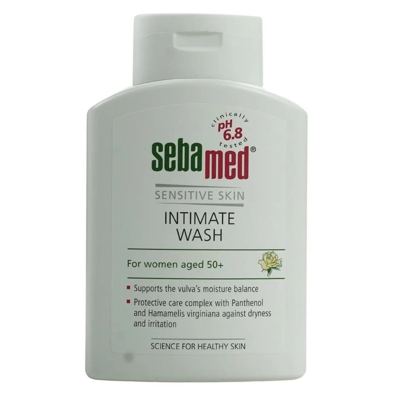 Sebamed Sensitive Skin Intimate Wash for Women Aged 50+, PH 6.8- 200ml - Image 1