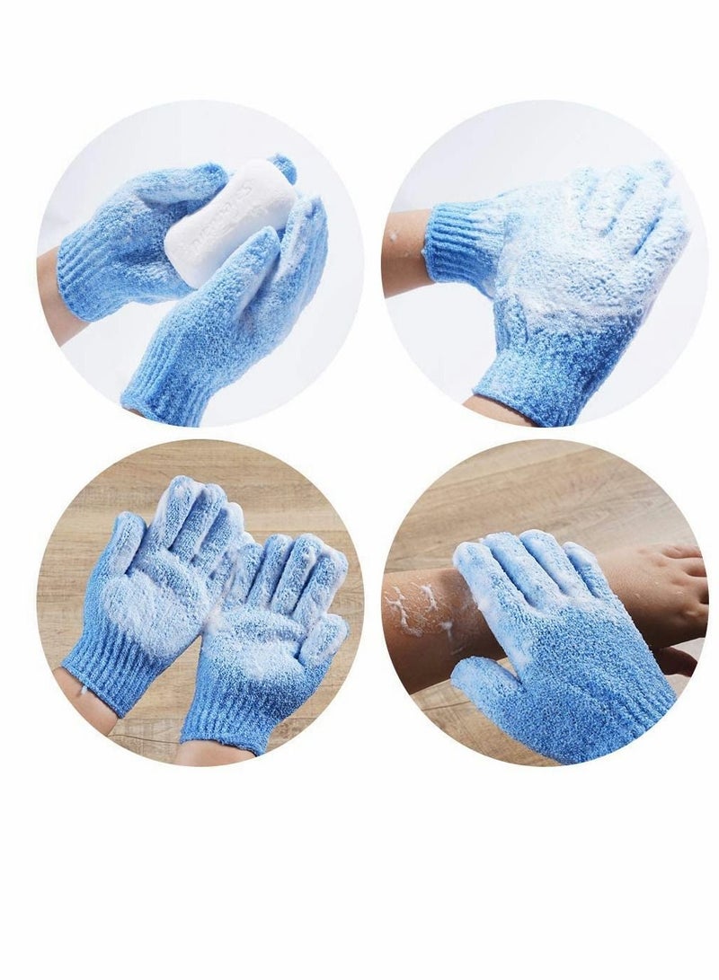 5 Pairs Exfoliating Gloves Premium Scrub Wash Mitt for Shower Spa Massage and Body Scrubs Exfoliation Accessories For Men Women - Image 5