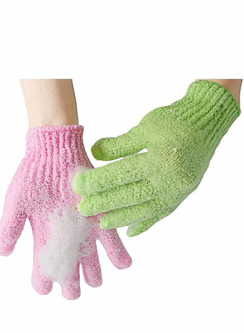 5 Pairs Exfoliating Gloves Premium Scrub Wash Mitt for Shower Spa Massage and Body Scrubs Exfoliation Accessories For Men Women - Image 4