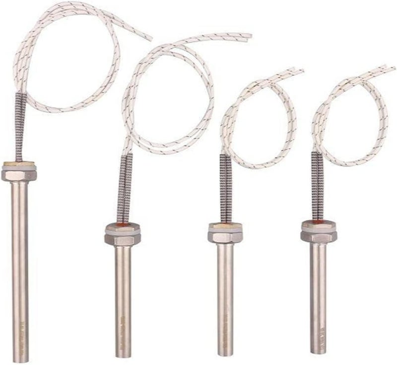 VOREAL DC 12v 24V Cartridge Heater Heating Element Tubular Heater SS 304 Immersion Cartridge Heater 12v 100w/24v300w/ 36v400w/48v 600w Leisurely (Wattage : 48V 600W L150mm) - Image 2