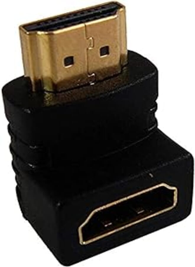 Kumo 90 degree right angled hdmi male to female adapter