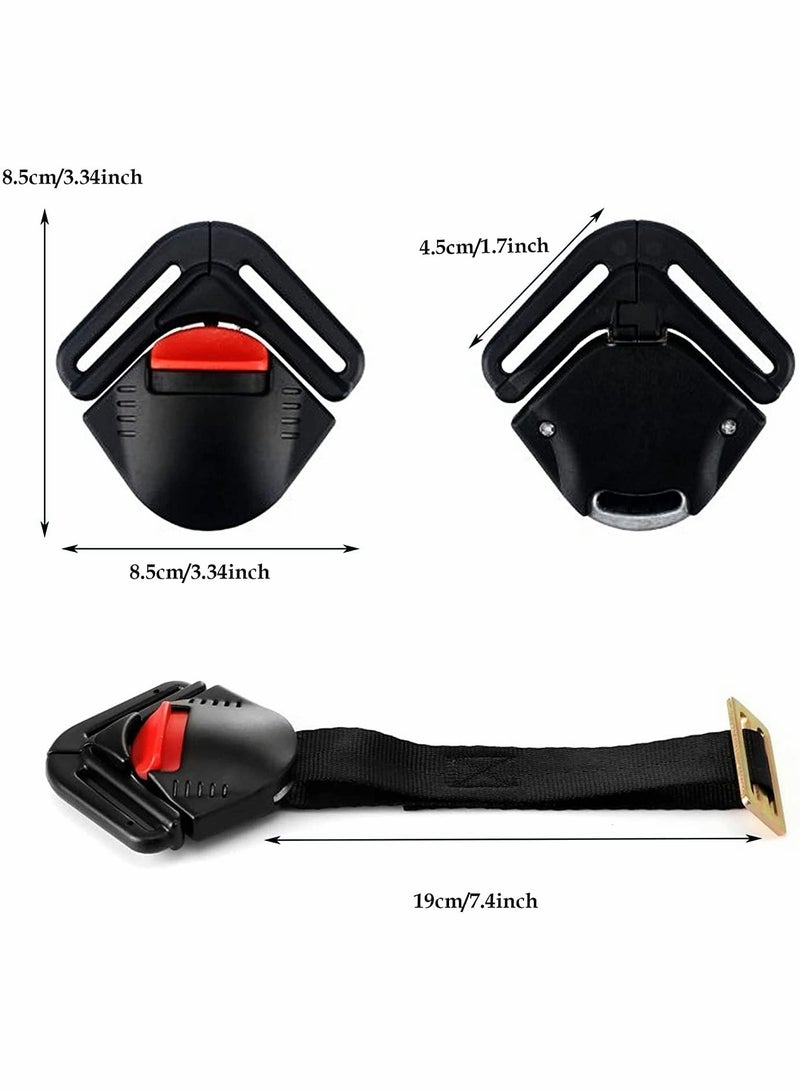 Adjustable Toddler Safety Harness Locking Buckle Clip for Strollers and High Chairs - Universal Baby Seat Harness Clip for Enhanced Child Security - Image 5