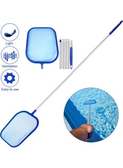 SYOSI Pool Skimmer Net Leaf Fine Mesh Skimming with Telescopic Pole  - Image 2