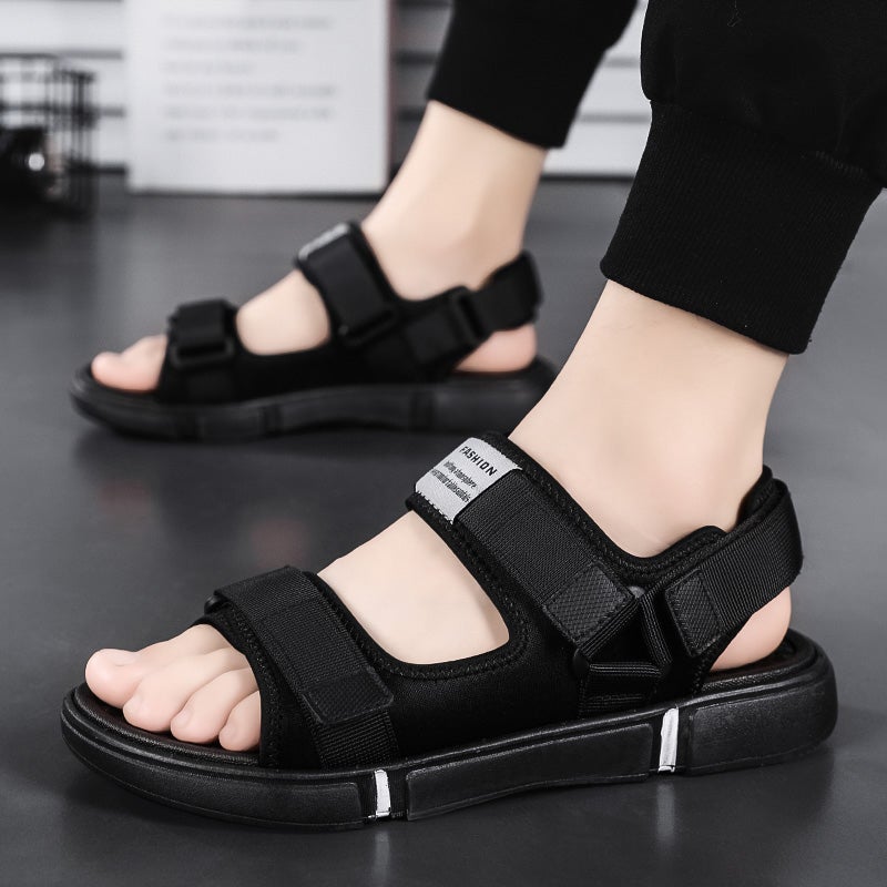 Sandals Men'S Summer Outdoor Wear Men'S Casual Casual Boys Outdoor Driving Soft Bottom Sports Wear-Resistant Beach Slippers - Image 1