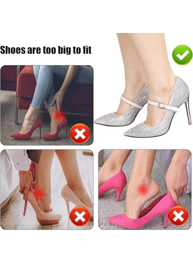 jaexest 2 Pairs Shoe Straps,Detachable Ankle Straps,Adjustable PU Leather Shoes Belt Band for Women Girls Holding Loose Heels - Image 4