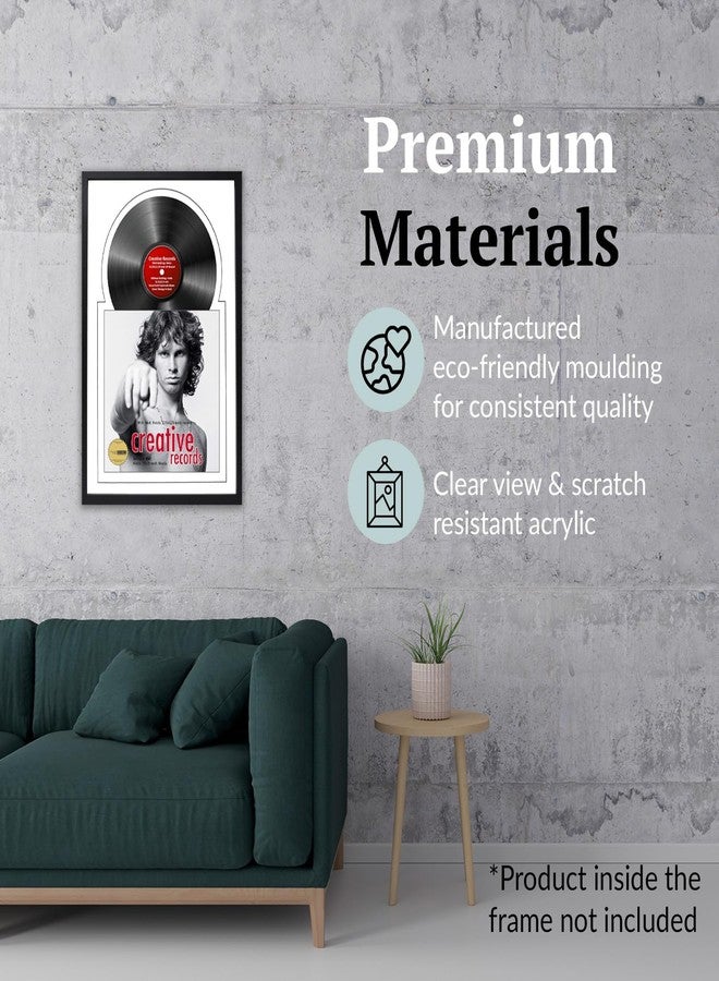 Creative Picture Frames 16" x 24" Jukebox Vinyl Frame Display with Double Matting, LP Record Album Frame for Wall Decor, White/White, 1 Count - Image 5