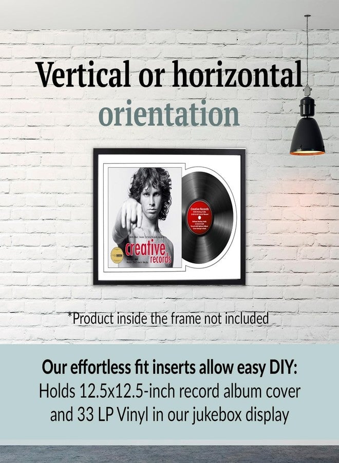 Creative Picture Frames 16" x 24" Jukebox Vinyl Frame Display with Double Matting, LP Record Album Frame for Wall Decor, White/White, 1 Count - Image 4