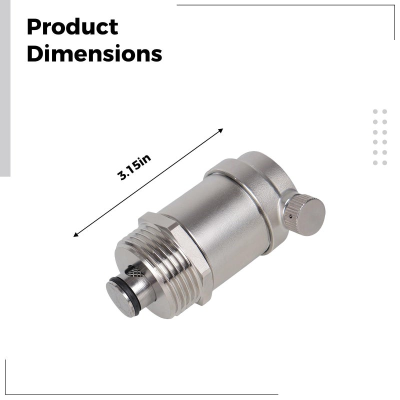 Automatic Stainless Steel Air Vent Valve Dn25 For HVAC Systems 4 6 Inch - Image 3