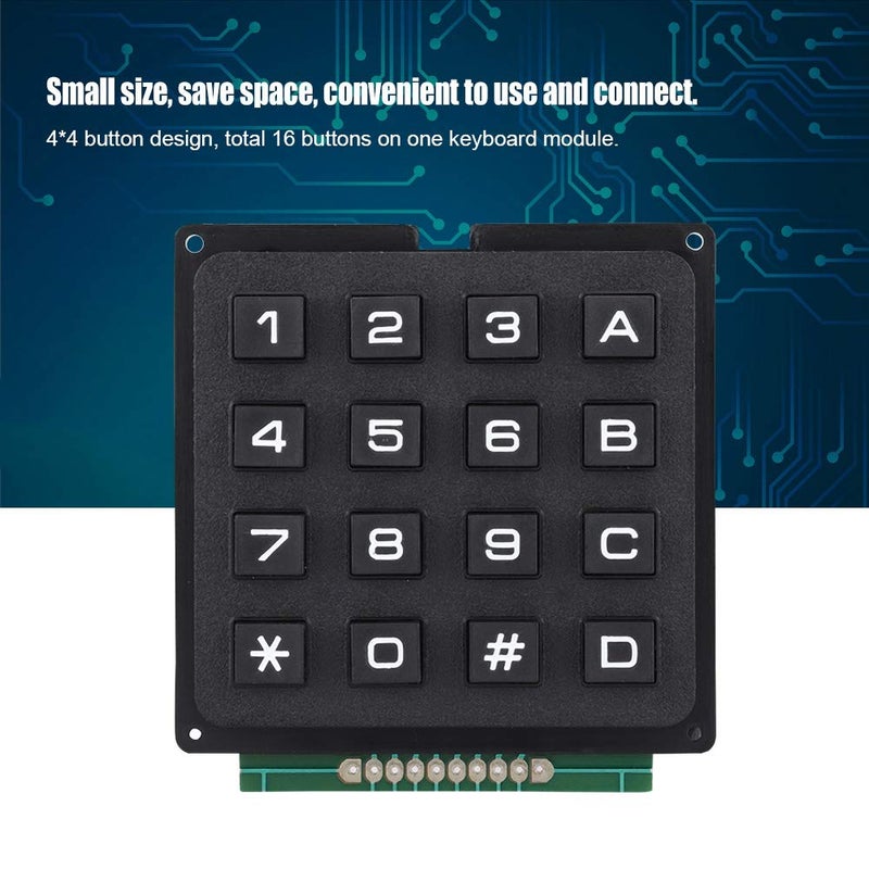 4x4 Keypad 16 Keys Tactile Switch Array Board For Single Chip Microcontroller - Image 3