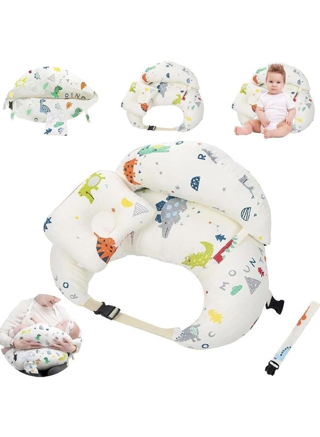 richtots Premium Cotton Newborn Nursing Feeding Pillow, Breastfeeding Pillows with Removable Cover, Infant Support for Baby & Mom Cradle 0-24 Months (Random Color) - Image 1