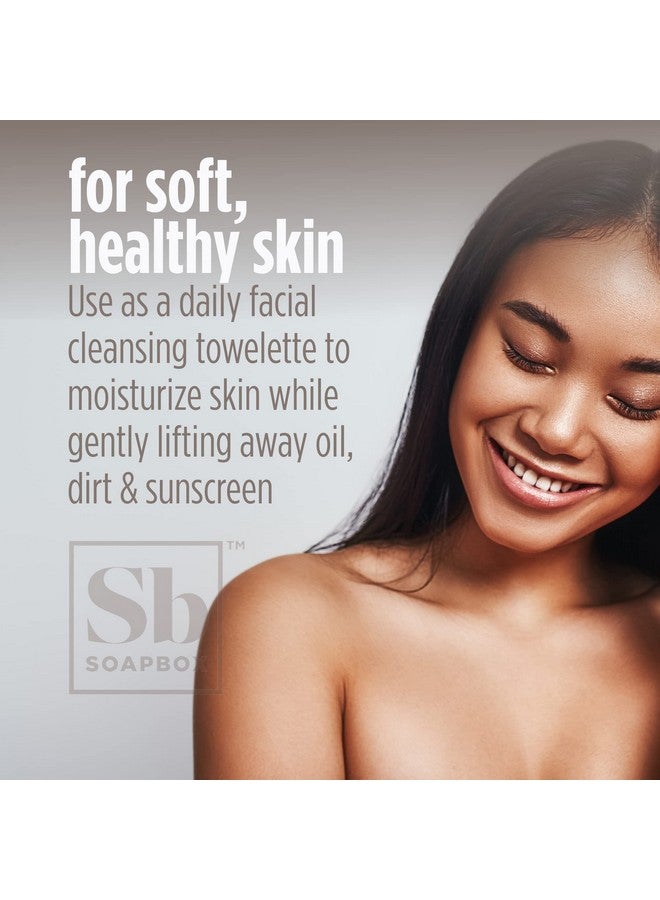سوب بوكس مناديل إزالة المكياج الخالية من العطور من سوب بوكس - مناديل تنظيف لطيفة للوجه لإزالة مكياج العيون والأوساخ والزيوت، خالية من الكحول، 50 قطعة - Image 4