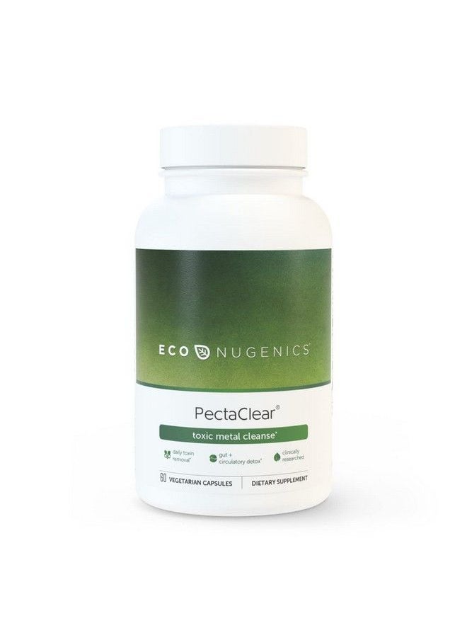 EcoNugenics - Pectaclear Healthy Detoxification Supplement With Modified Citrus Pectin And Alginate Provides Safe And Natural Support Against Environmental Toxins And Pollutants (60 Capsules) - Image 1