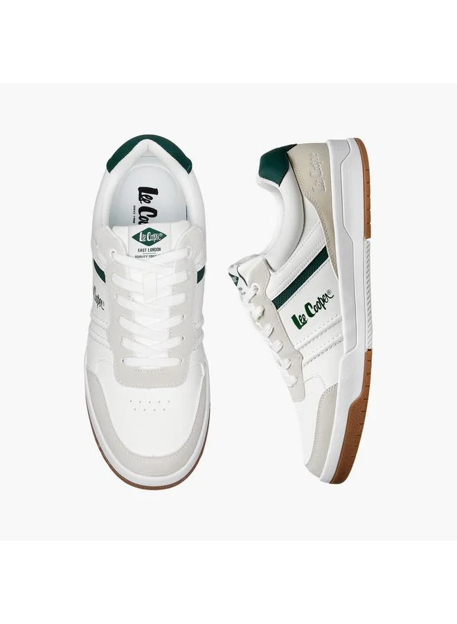 Men Panelled Lace-Up Sneakers