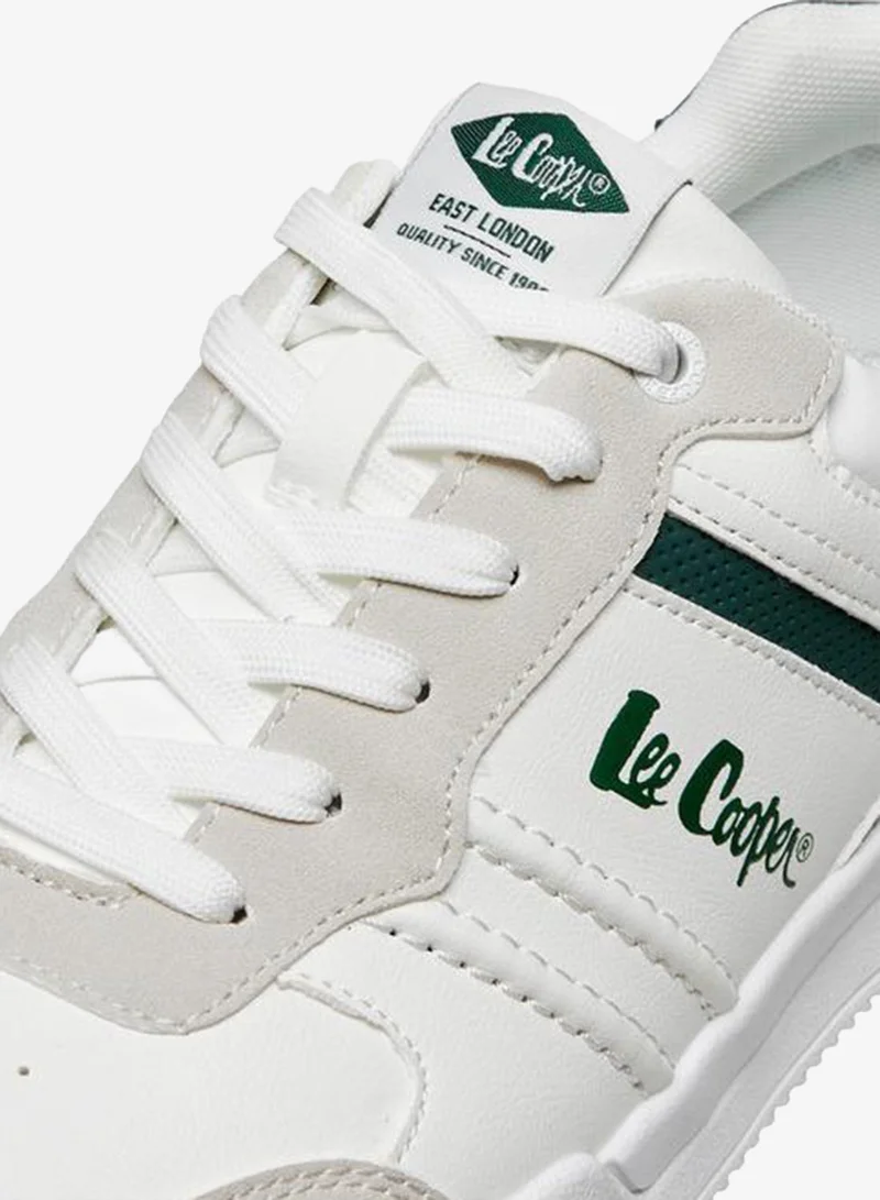 Lee Cooper WHITE Men Panelled Lace-Up Sneakers for Men | Best Price UAE