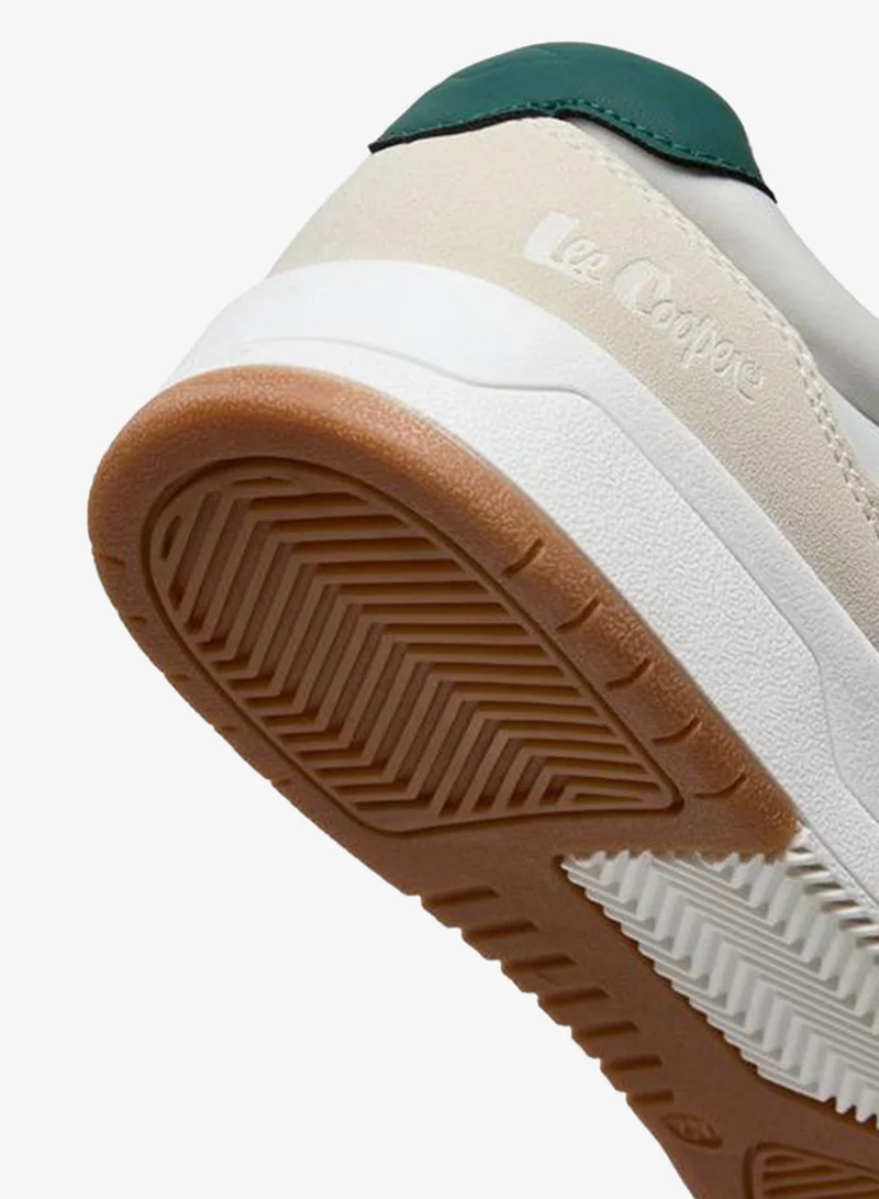 Lee Cooper WHITE Men Panelled Lace-Up Sneakers for Men | Best Price UAE