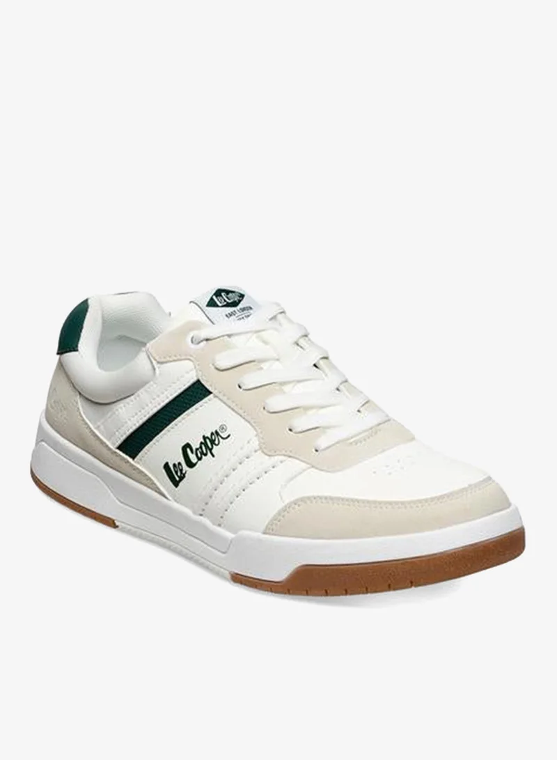 Lee Cooper WHITE Men Panelled Lace-Up Sneakers for Men | Best Price UAE