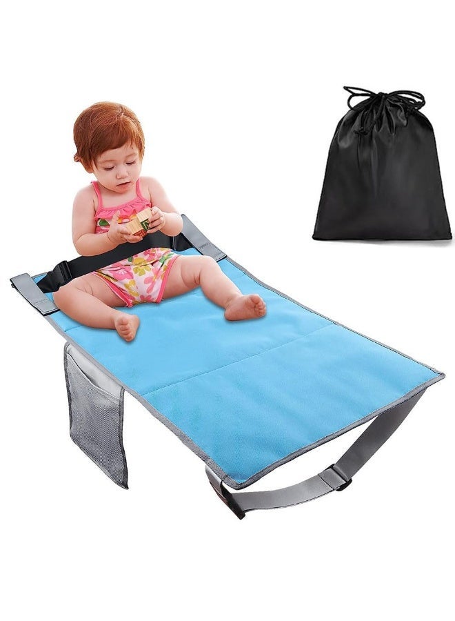 Airplane Bed for Toddler, Portable Airplane Seat Child Extender Bed Travel Aircraft for Leg Rest Kids Lying Down Baby Travel Essentials Flight Sleep(Blue) - Image 2