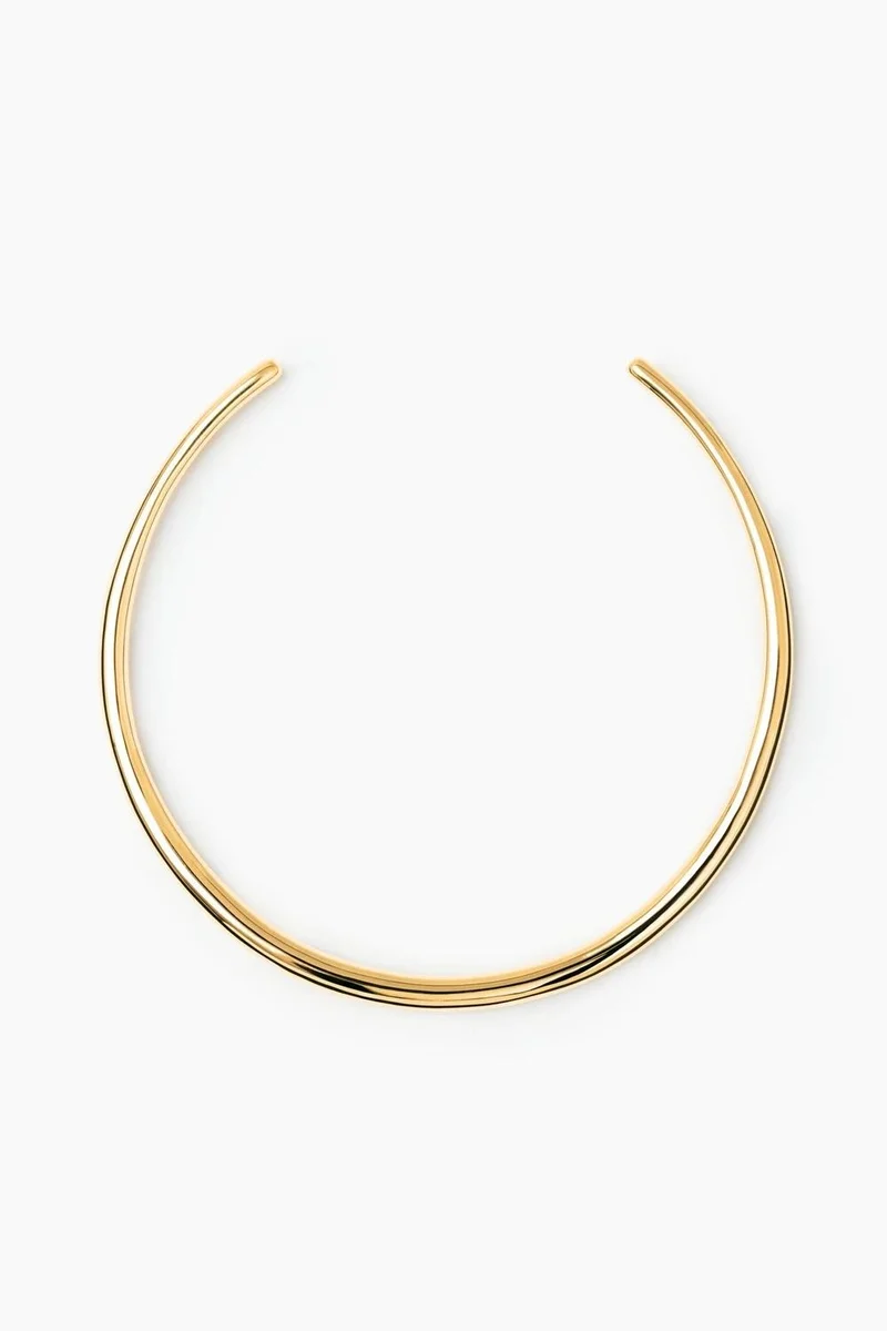 LIE STUDIO Gleaming Spiral Chain Necklace