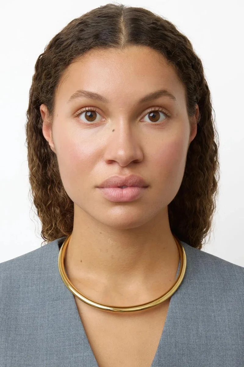 LIE STUDIO Gleaming Spiral Chain Necklace