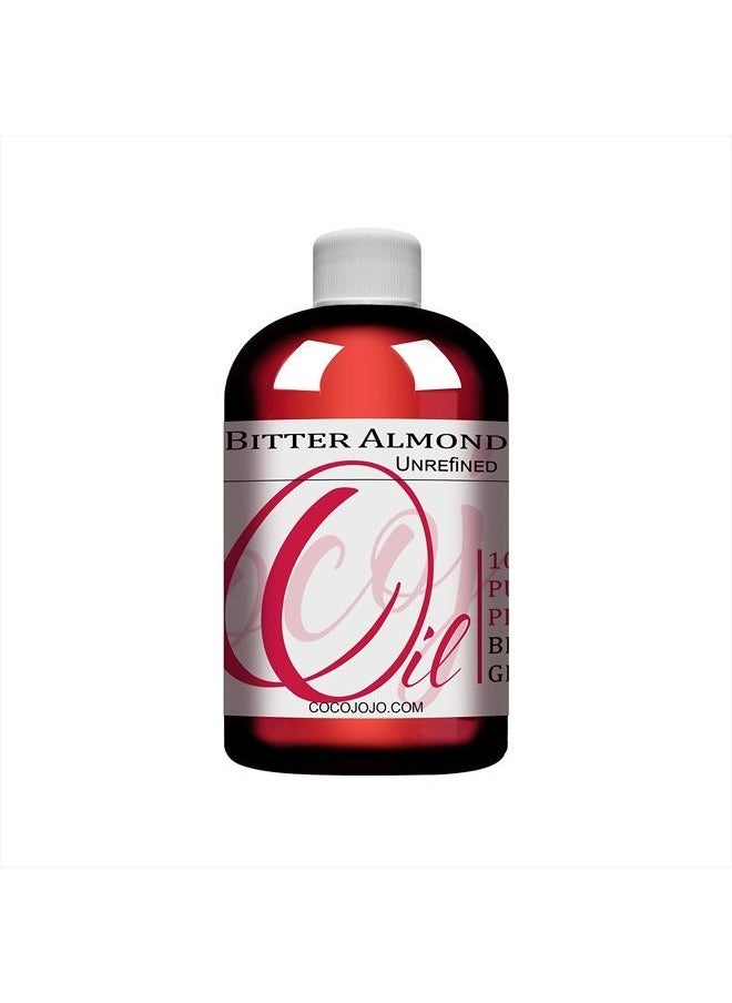 Dr Joe Lab Bitter Almond Oil - 8 oz - 100% Pure, Unrefined, Cold Pressed, Non-GMO, Vegan, Extra Virgin, All Natural, Perfect for Body, Hair, Face, Skin, Nails, Facial Hair, Lashes, Eyebrows - Packaging May Vary  - Image 1