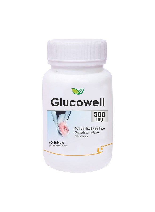 Biotrex Nutraceuticals Biotrex Glucowell Glucosamine, MSM & Chondroitin 500mg (60 Tablets), nutritional supplement, multivitamins, vitamin capsules for men, women and adults, health supplements. - Image 1