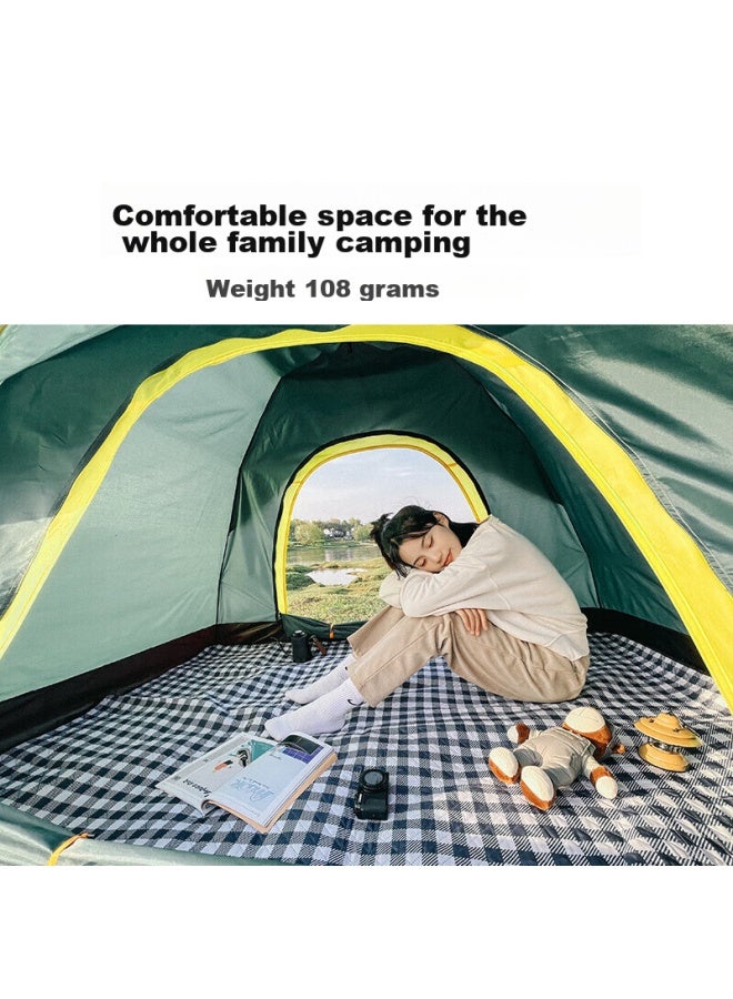 Wolfwalker Langxingzhe 3-4 Person Outdoor Fully Automatic Tent, Waterproof Camping Tent, Leisure Tent, Dark Green - Image 2