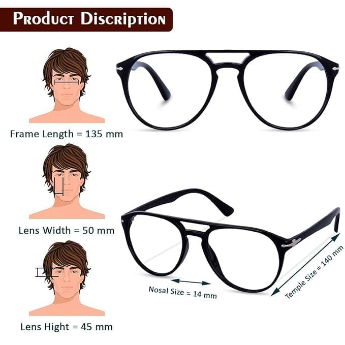 mashamart® Money Heist Professor Blue Light Blocking Computer Glass Spectacle Frame For Men and Women | Zero Power | Anti Blue Ray Computer Screen Glasses | Anti Glare Reduce Eyestrain (Grey) - Image 3