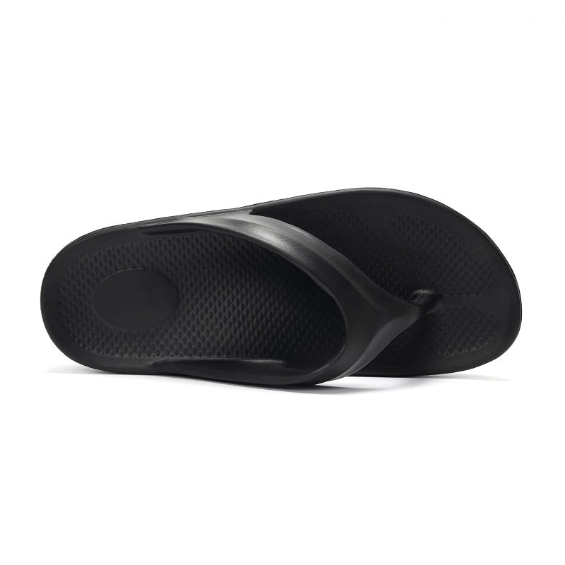 FUNKYMONKEY Flip Flops for Women Arch Support Comfort Thongs Sandals (6 M US, BLACK A) - Image 3