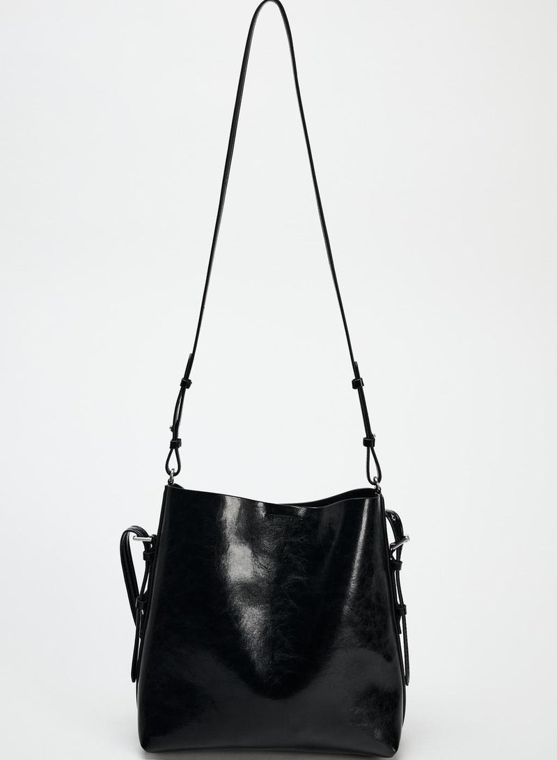 Zara Double strap bucket bag Single shoulder tote bag - Image 4