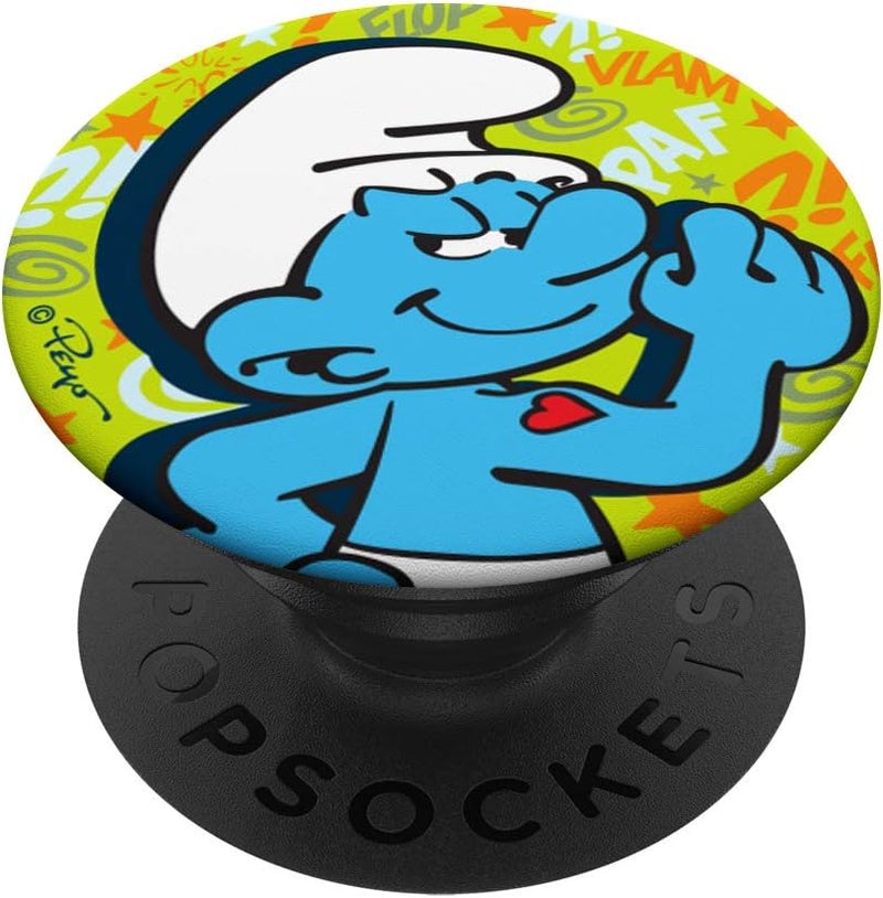 The Smurfs  PopSocket Grip and Stand for Phones and Tablets PopSockets PopGrip Swappable Grip for Phones  Tablets - Image 1