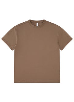 275g Heavyweight FOG Earth Tone Oversized Drop Shoulder Tee taupe