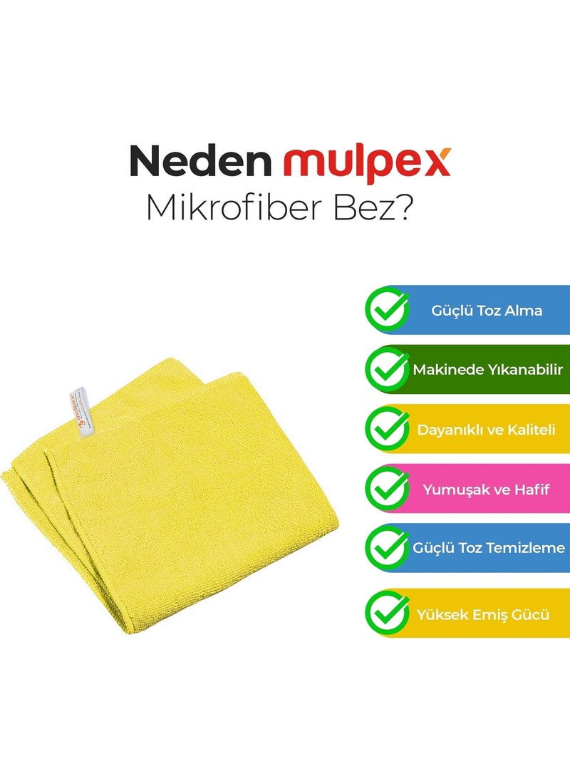 Mulpex - Microfiber General Cleaning Cloth Yellow 40X40 cm. - 500 Pieces - Image 1