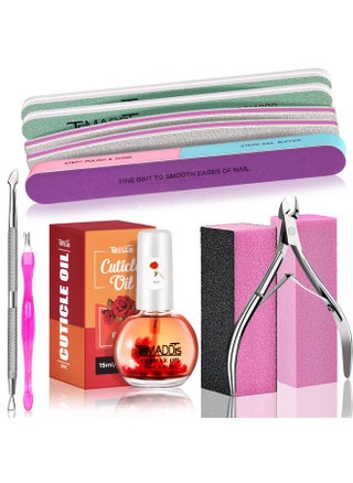 Nail Buffers And Files Manicure Tools Kit Nail File Kit With 3Pcs Nail Files 2Pcs Nail Buffer Blocks 2Pcs Polishing Nail Bufferscuticle Nippers Cuticle Pusher And Cuticle Oil - pzsku/Z6C8D77F68CDD7B8F87B5Z/45/_/1719249044/d8bbcb98-1ccb-4d90-8a90-ffa1d05d95eb