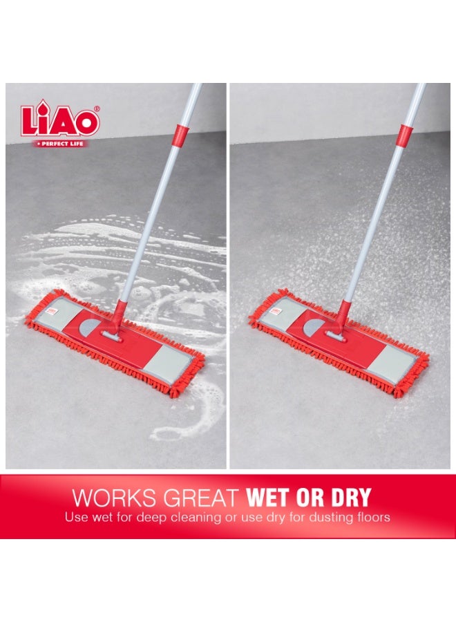 لياو LiAo Microfibre Flat Mop multicolour, 40 cm, A130064-M - Image 3