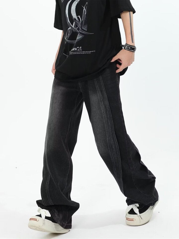 Unisex Casual Daily Denim Jeans - Image 1
