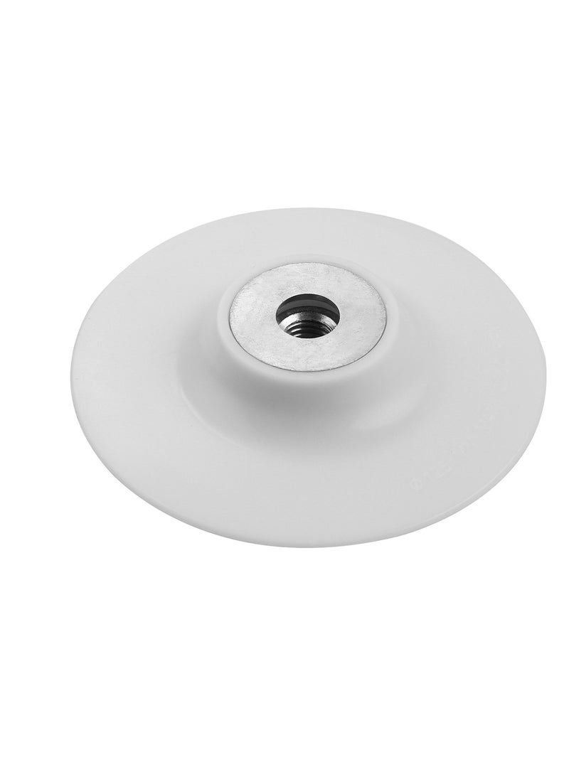 KSEIBI Plastic Backing Pad – White | Durable Support Base for Sanding, Polishing & Grinding | Hook & Loop Attachment | Compatible with Angle Grinders & Sanders  - Image 2