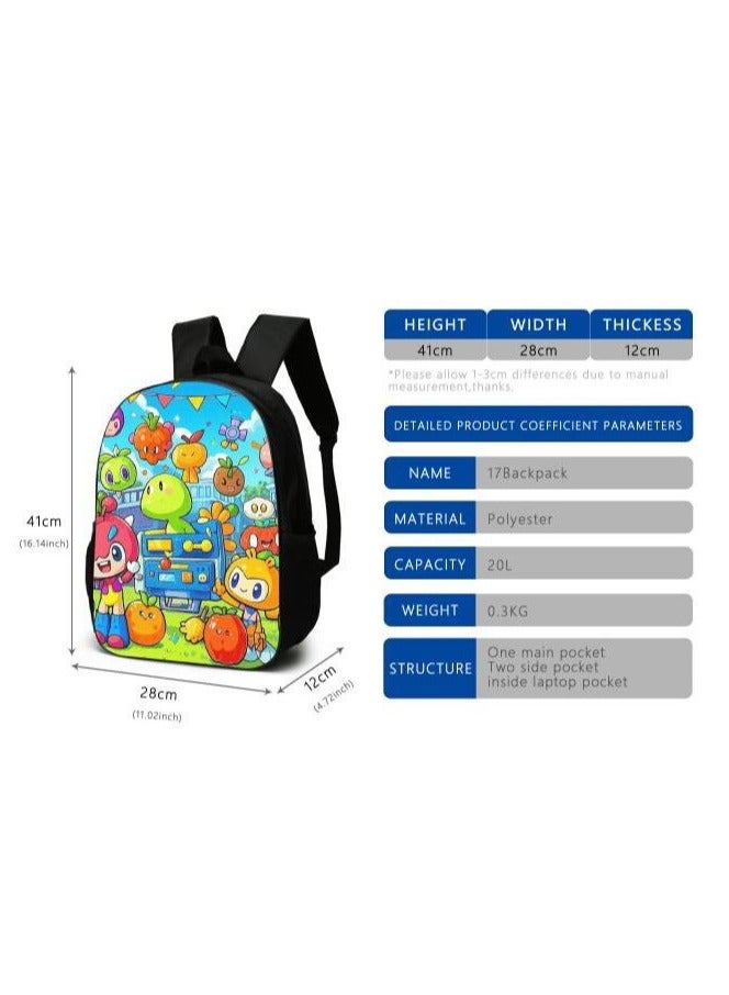 Cartoon style universal three-piece schoolbag - 826 - Image 3
