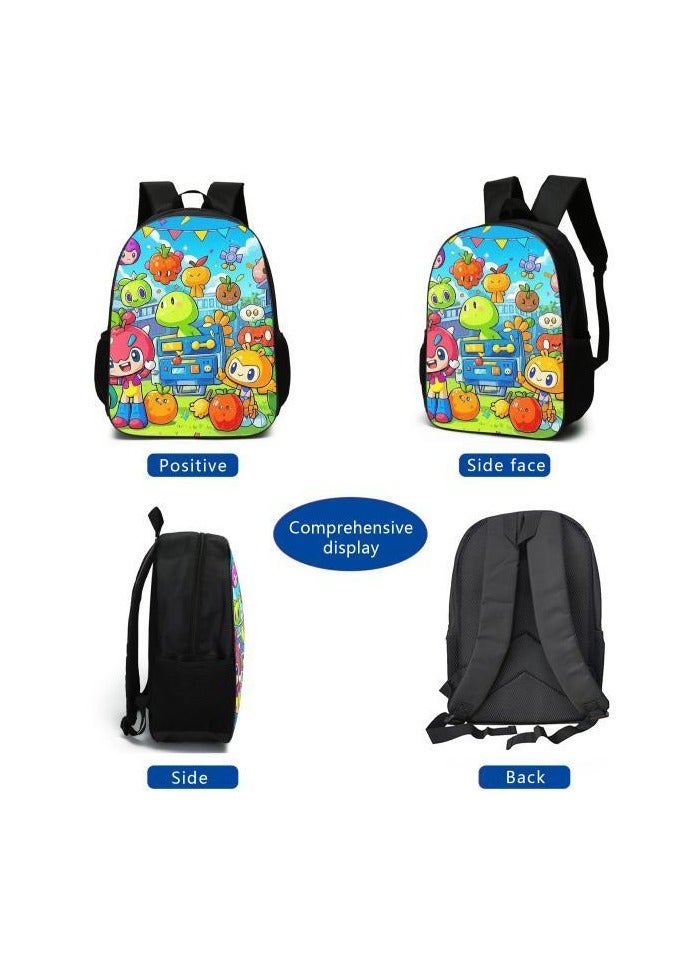 Cartoon style universal three-piece schoolbag - 826 - Image 4