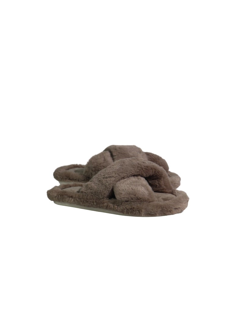 Mon Ami Women's Home Slippers | Memory Foam, Fuzzy, Soft and Warm Cozy Open Toe Fluffy Home Shoes | Non Slip Slippers for Women and Girls  - Image 1